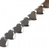 Non magnetic Hematite Beads, Heart,  24mm, 20pcs/strand, Hole:Approx 1.5mm, Length:Approx 15.7 Inch, Sold By Strand